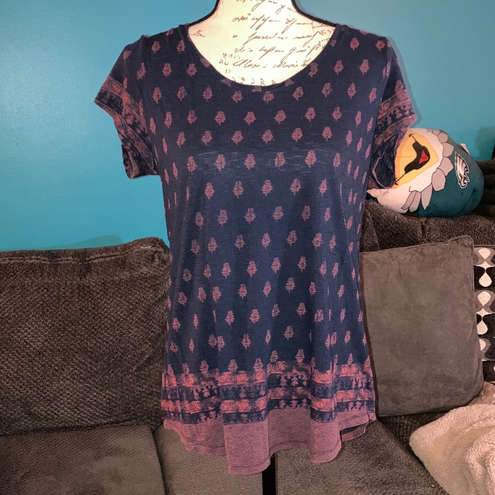 🎉4 for $20 Lucky Brand Patterned Tee, Medium